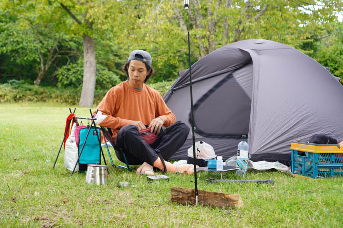 テントとチェアの収納が劇的に広がる方法がコレです。